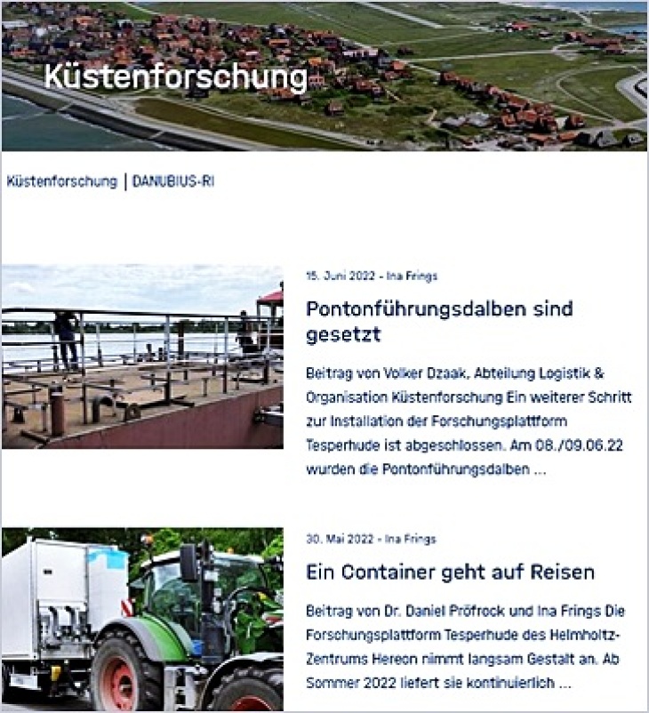 Screenshot Blog Küstenforschung